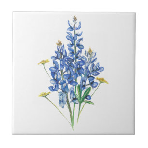 Bluebonnets and Wildflowers Tile