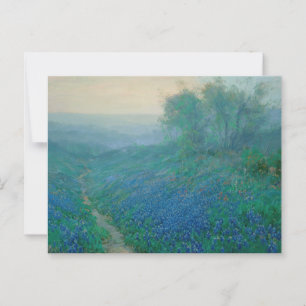 Bluebonnets at Dawn, Onderdonk Postcard