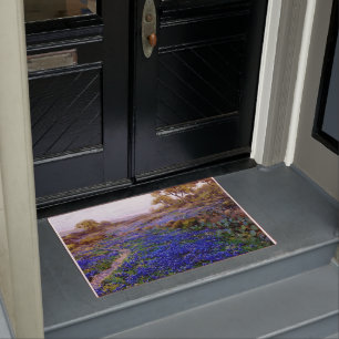 Bluebonnets at Twilight Doormat