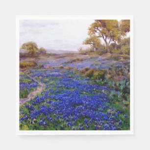 Bluebonnets at Twilight, North of San Antonio Napkin
