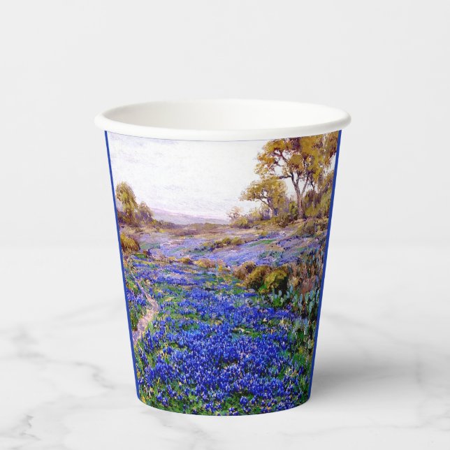 Bluebonnets at Twilight, San Antonio  Paper Cups (Front)