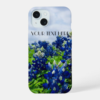Bluebonnets Blue Flowers Texas Lupine Floral iPhone 15 Case
