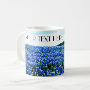 Bluebonnets Blue Flowers Texas texan Floral Coffee Mug