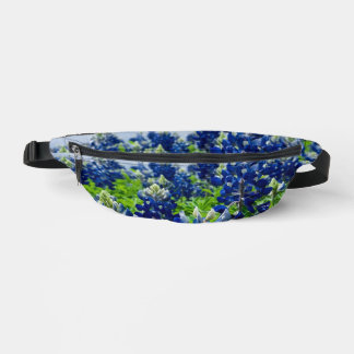 Bluebonnets Blue Flowers Texas texan Floral Fanny Pack