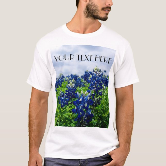 Bluebonnets Blue Flowers Texas texan Floral T-Shirt