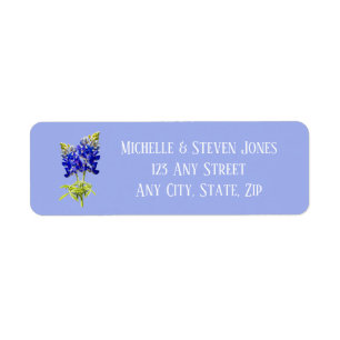 Bluebonnets du Texas sur le bleu ardoise, mariage