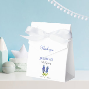 Bluebonnets Flowers Texas Baby Shower Girl Favor Box