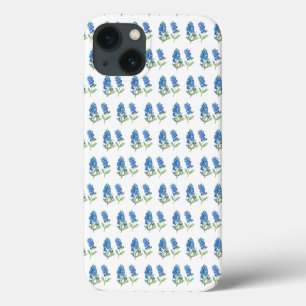 Bluebonnets Texas Blue Flowers Watercolor iPhone 13 Case