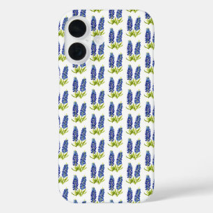 Bluebonnets Texas Blue Flowers Watercolor iPhone 16 Case