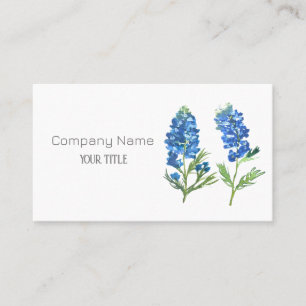 Bluebonnets Texas Company Floral Carte de visite