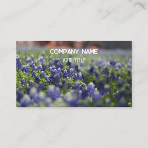 Bluebonnets Texas Company Floral Carte de visite