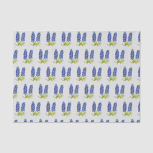 Bluebonnets Texas Floral Wildflowers Watercolor  Tissue Paper