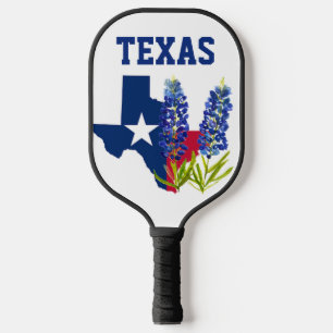 Bluebonnets Texas Flower Floral Texan Flag  Pickleball Paddle