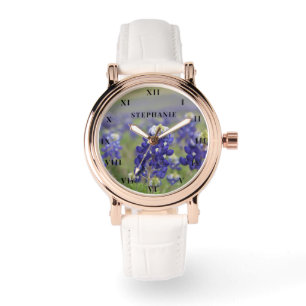 Bluebonnets Texas Flower Lupine Floral Watch