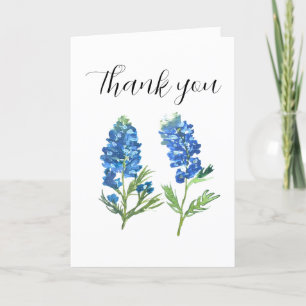 Bluebonnets Texas Flowers Baby Shower Thank you