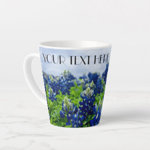 Bluebonnets Texas Flowers Lupine  Latte Mug