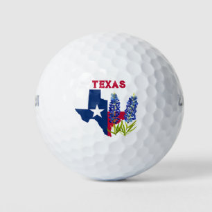 Bluebonnets Texas State Flowers Lupine Watercolor Golf Balls