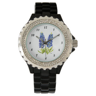 Bluebonnets Texas State Flowers Lupine Watercolor  Watch