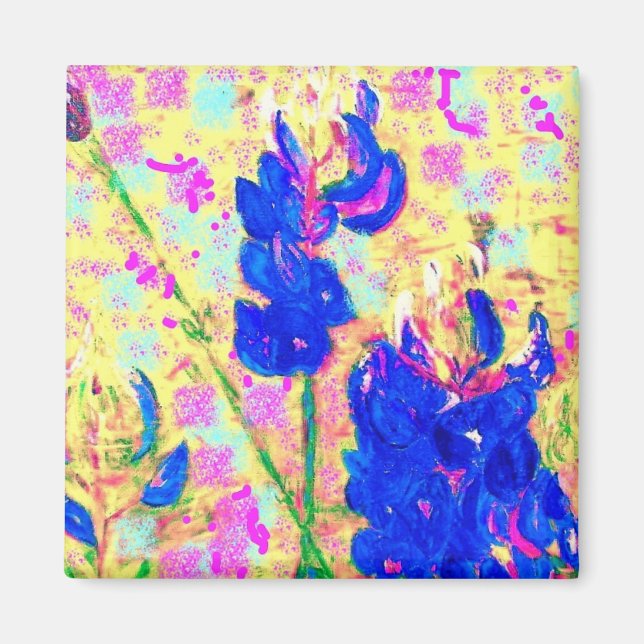 bluebonnets upclose magnet (Front)