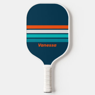 Bluebottle Echo Across Striping with Name Pickleball Paddle