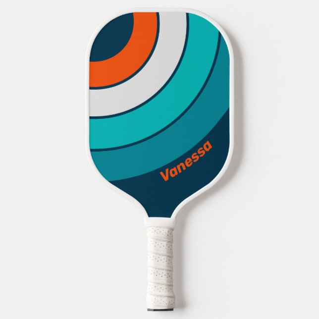 Bluebottle Echo Circle Stripe with Name Pickleball Paddle (Front)