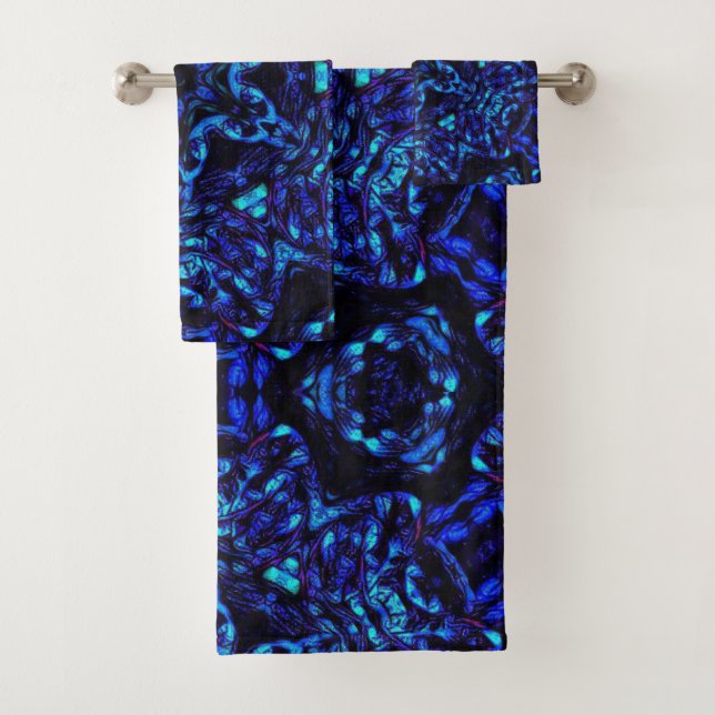 Blued Up Bath Towel Set (Insitu)