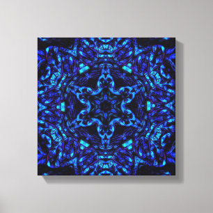 Blued Up Canvas Print
