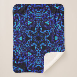 Blued Up Sherpa Blanket