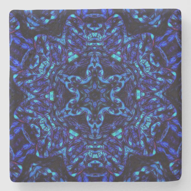 Blued Up Stone Coaster (Front)