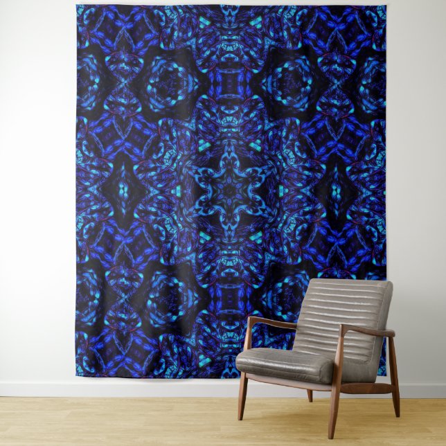 Blued Up Tapestry (In Situ)