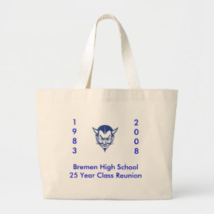 BlueDevil, Bremen High School25 Year Class Reun... Large Tote Bag