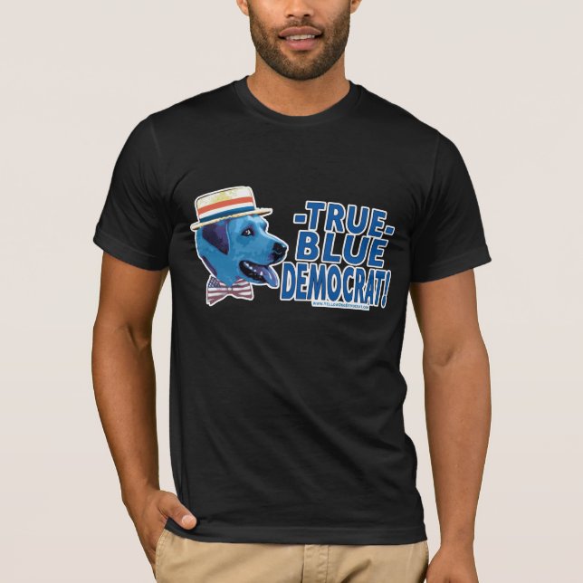 bluedogdem_true_blue_dark T-Shirt (Front)