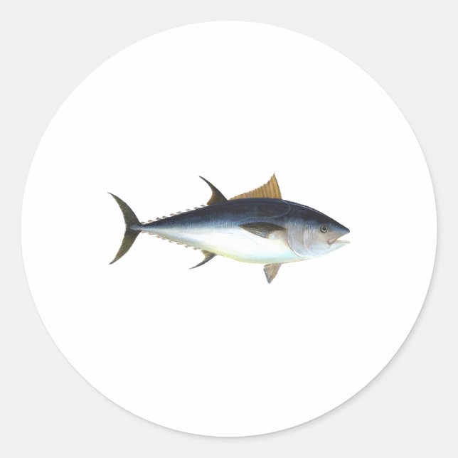 Bluefin Tuna Classic Round Sticker (Front)