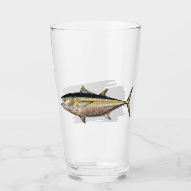 Bluefin Tuna Drink Glass (Front)