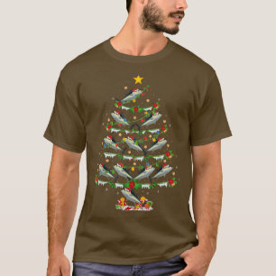 Bluefin Tuna Fish Lover Xmas Lights Tuna Christmas T-Shirt