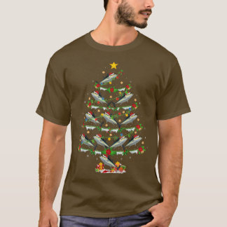 Bluefin Tuna Fish Lover Xmas Lights Tuna Christmas T-Shirt