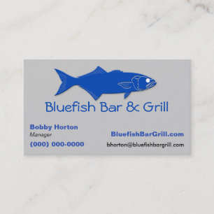 Bluefish Bar & Grill Business Card