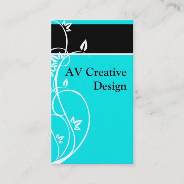 BlueFlourish - Customized Business Card (Front)