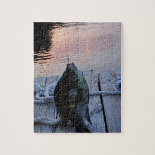 Bluegill at sunset Lake Arrowhead Jigsaw Puzzle