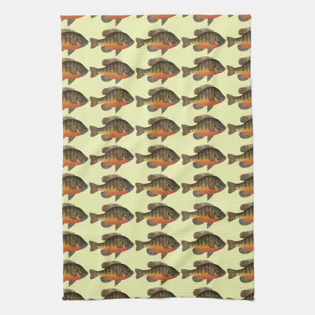 Bluegill Bream Kitchen Towel (Vertical)