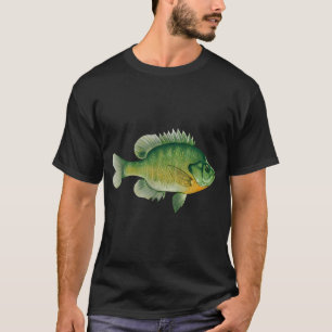 Bluegill Fishing Illustration Bream Freshwater Fis T-Shirt