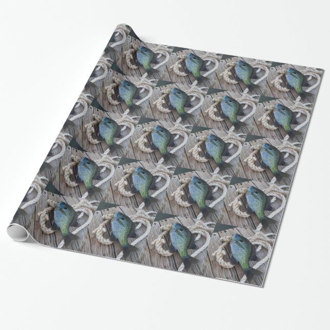 bluegill on dock wrapping paper (Unrolled)