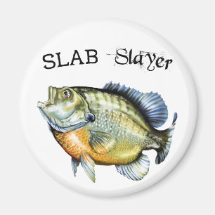 Bluegill Sunfish Slab Slayer Magnet