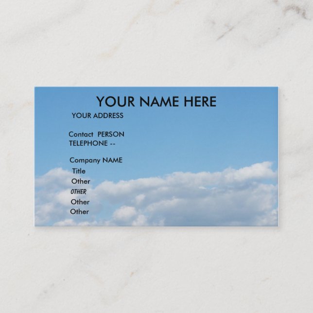 BLUEGRASS BAND-BUSINESS CARD (Front)