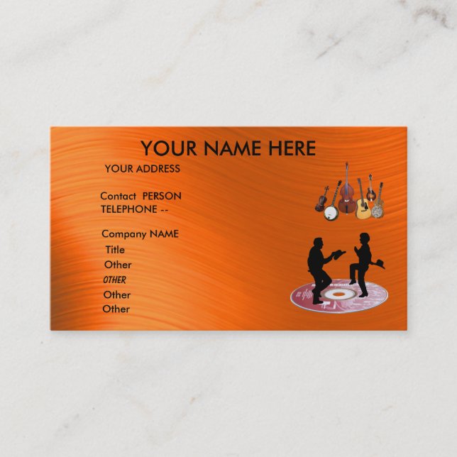 BLUEGRASS BAND-BUSINESS CARD (Front)