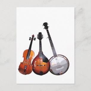 Bluegrass Band Filtered Postcard