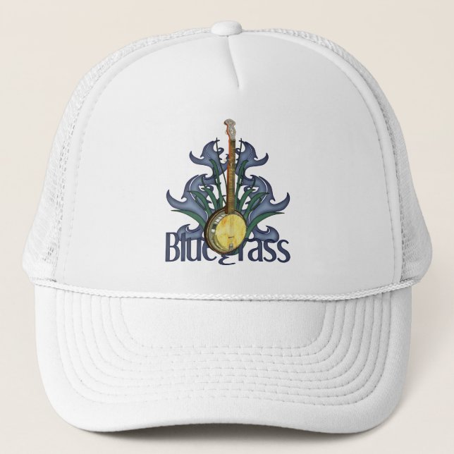 Bluegrass Banjo Design Caps (Front)