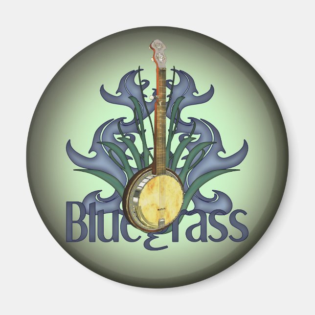 Bluegrass Banjo Design Magnets (Devant)