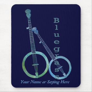 Bluegrass Banjos Mouse Pad