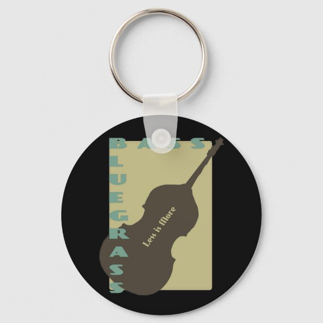 Bluegrass Bass: Less is More Keychain (Front)